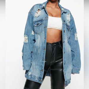 FN Miss stressed denim jacket